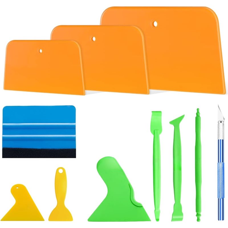 Auto Body Filler - ABGR-Auto Body Tools Set 11PCS-Vinyl Application,