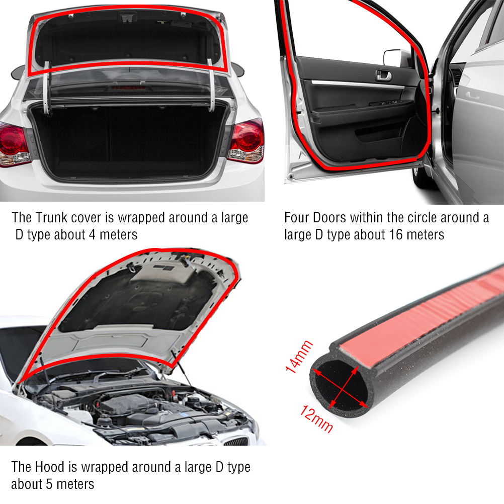 4m DType Rubber Car Body Seal  - Auto Body Filler avaliação e preço