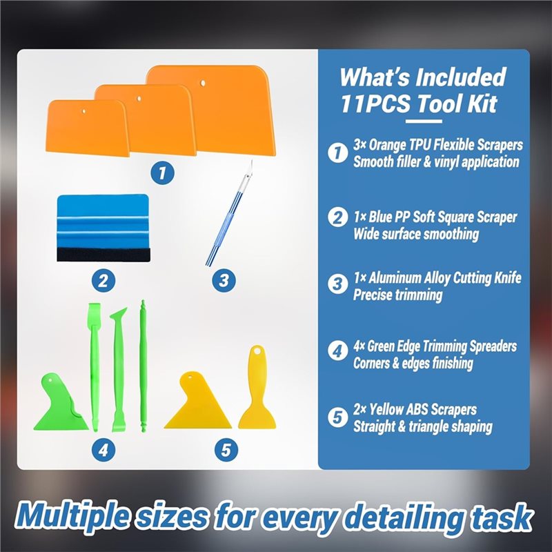 ABGR-Auto Body Tools Set 11PCS - Auto Body Filler avaliação e preço